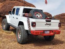 20-25 Jeep JT Gladiator Trailhead Series Rear Bumper With Flush Mount Reverse Light Cut Outs And Park Sensors Excessive Industries
