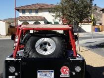 97-06 Jeep Wrangler TJ GateKeeper Tire Carrier Edge Wheel Lug Pattern 8X6.5 Excessive Industries