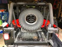 97-06 Jeep Wrangler TJ GateKeeper Tire Carrier Edge Wheel Lug Pattern 8X6.5 Excessive Industries