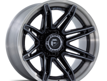 Aluminum Wheels 20X10 Brawl FC401BT 8 On 180 Gloss Black Brushed Dark Tint 124.2 Bore -18 Offset Fuel Off Road Wheels
