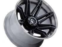 Aluminum Wheels 22X10 Brawl FC401BT 8 On 180 Gloss Black Brushed Dark Tint 124.2 Bore -18 Offset Fuel Off Road Wheels