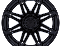 Aluminum Wheels 22X12 Brawl FC401MX 8 On 180 Matte Black/Gloss Black Lip 124.2 Bore -44 Offset Fuel Off Road Wheels