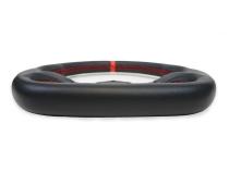 Comp R Leather Steering Wheel 13 Inch Diameter Red PRP Seats