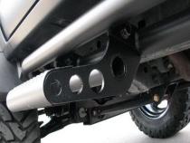 RKR Step System Full Length (1 Step Mount/1 Step per Side) 1.75 Inch Rails 2007-2018 Jeep Wrangler JK 4-Door Textured Black NFab
