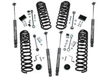 2.5 Inch Dual Rate Coil Lift Kit 2018-2025 Jeep Wrangler JL Unlimited Including Rubicon with Superlift Shadow Series Shocks Superlift