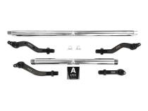 Heavy Duty Polished Aluminum Tie Rod and Drag Link Axle Swap Kit Currie 70 Inch Jeep JL-JT 2.5T Note: This No-Flip kit is for Axle Upgrade Options Only Apex Chassis