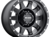 Aluminum Wheels 17x8.5 The Standard MR301 Bolt Pattern 8 On 165.1 Offset 0 Lip Size 2.76 Matte Black MB Method