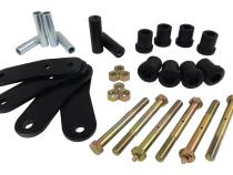 HD Shackle Kit, Left or Right, Front or Rear, Black, Greasable, 3/4 inch Lift RT Off Road