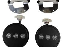 LED Fog Lamp Kit with H16 Connector for 10-18 Jeep JK Wrangler w/ Plastic Bumper RT Off Road