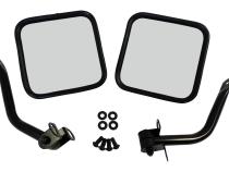 Gloss Black Mirror Kit for 1976-1995 Jeep CJ-5, CJ-7, CJ-8, &amp;amp; YJ Wrangler RT Off Road