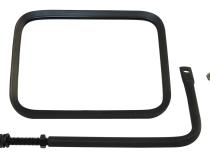 (1) Left or Right Black Textured Trail Mirror for 76-18 Jeep CJs, YJ, TJ, JK, JL RT Off Road