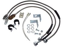 Stainless Steel Brake Hose Kit for Jeep TJ, YJ, XJ, ZJ, ZG w/ Up to 6 inch Lift RT Off Road