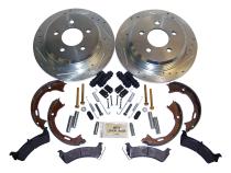 Rear Performance Brake Kit for Jeep ZJ, ZG, Drilled &amp;amp; Slotted Rotors &amp;amp; Hardware RT Off Road