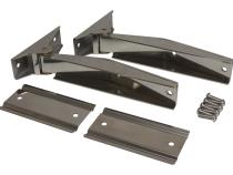 Tailgate Hinge 1997-2006 TJ Wrangler Stainless Steel w/2 Hinges/Hardware RT Off Road