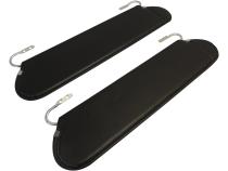 Black Sun Visor Set for 1972-1986 Jeep CJ-5, CJ-6, CJ-7 and CJ-8 Set of 2 RT Off Road
