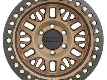 Aluminum Wheels 17x9 Ryno Cast Beadlock RT951BZ Textured Matte Bronze Black Beadlock Ring -38 Offset 8 on 165.1 Bolt Pattern 130.8 Bore Raceline