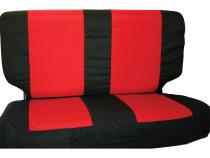 Seat Cover 2003-2006 TJ Wrangler w/1 Seat Cover/2 Seat Belt Pads Black/Red RT Off Road