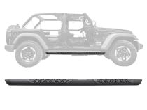 V3 Series Aluminum 5 Inch Elipse Side Steps with Mounting Brackets Textured Black 2018-2026 Jeep Wrangler Go Rhino