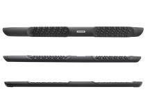 V3 Series Aluminum 5 Inch Elipse Side Steps with Mounting Brackets Textured Black 2018-2026 Jeep Wrangler Go Rhino