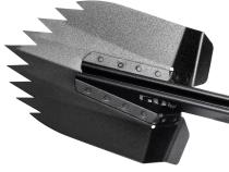 Xventure Gear Sharktooth Stackable Shovel Textured Black Go Rhino