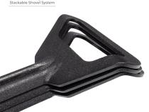 Xventure Gear Sharktooth Stackable Shovel Textured Black Go Rhino