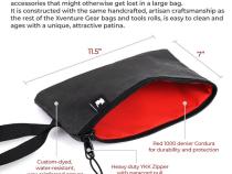 Xventure Gear Zipped Pouch Textured Black Go Rhino