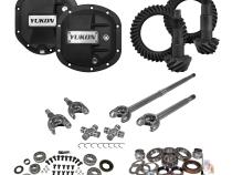 Stage 3 Jeep JK Re-Gear Kit W/Covers Front Axles Dana 30/44 4.11 Ratio JK Non-Rubicon D30/D44 Stage 3 Gear Kit Package 4.11 Ratio F&amp;amp;R Covers &amp;amp; 4340 Front Axles Yukon Gear
