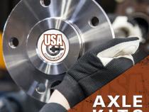 Rear Axle Kit Fits Dana M35 Diff 27 Spline Left Hand 30-11/16 Inch Long USA Standard