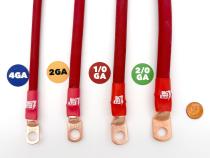 1997-1999 Jeep Wrangler TJ / LJ Battery Cable Kit 2.5 Liter 4 Gauge Battery Cable w/Black Red/Spyder Wrap Big7Kits